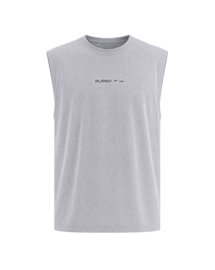 Mens Oversized Performance Tank - Grey