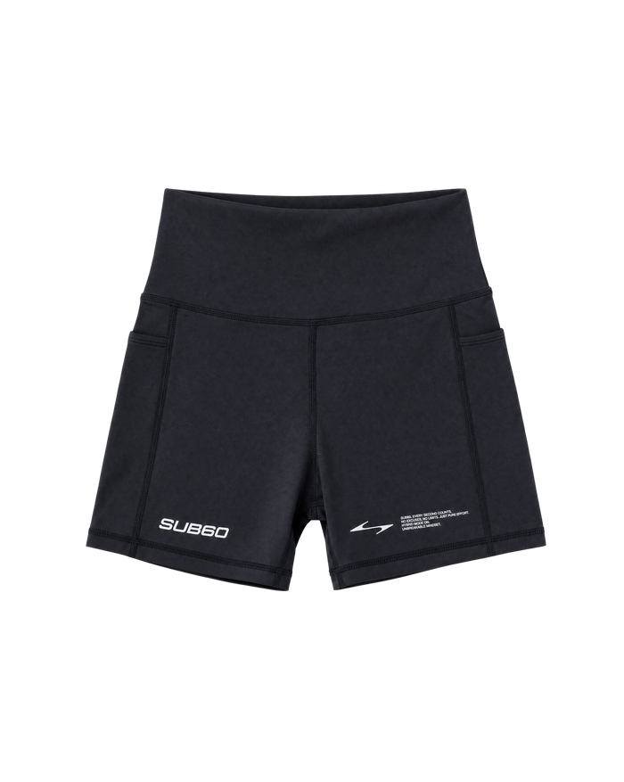 Womens Performance Short Tights - Black