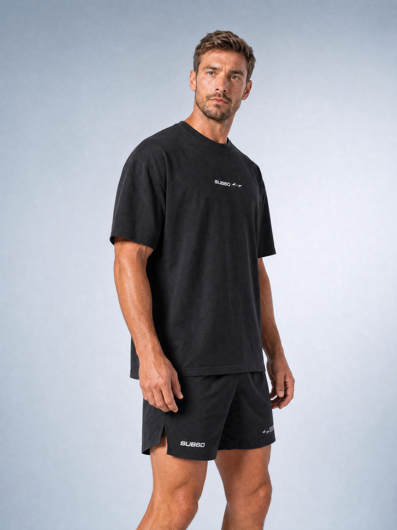 Oversized Performance Tee - Black
