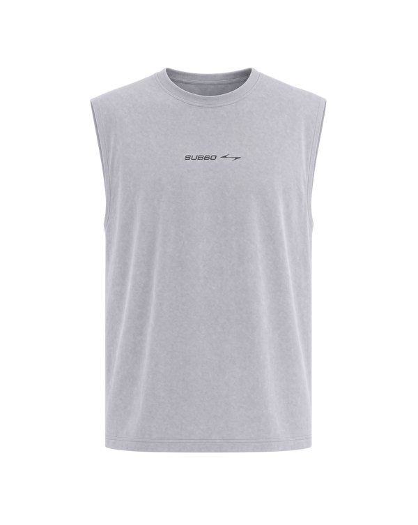 Mens Oversized Performance Tank - Grey